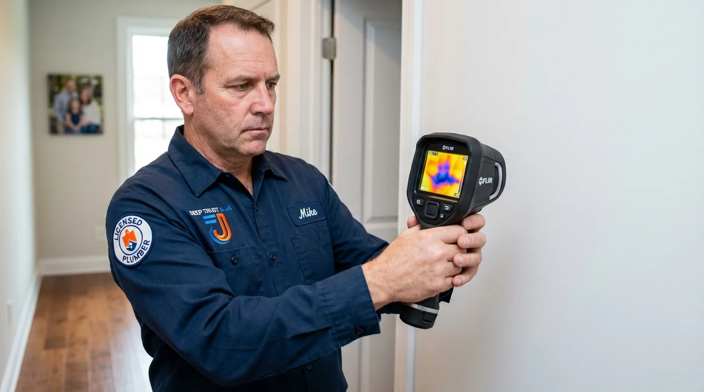 Thermal imaging leak detection by Johns Plumbing LLC in Mercer Island